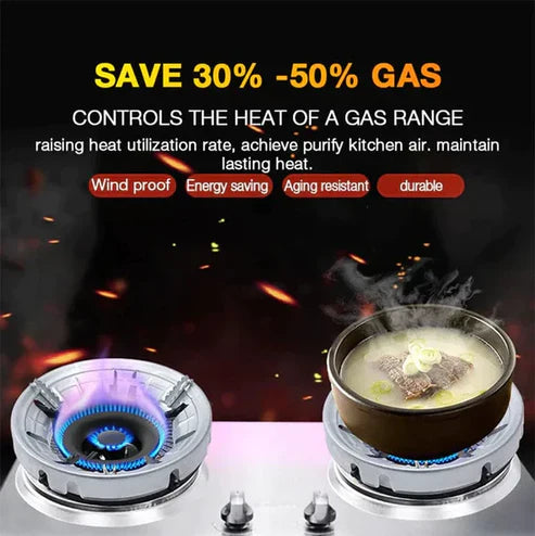 Fire & Windproof Energy Saving Gas Stove Stand (Pack of 2)
