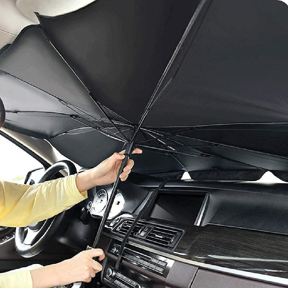 Foldable Reflective car Umbrella For Sun Heat Protection