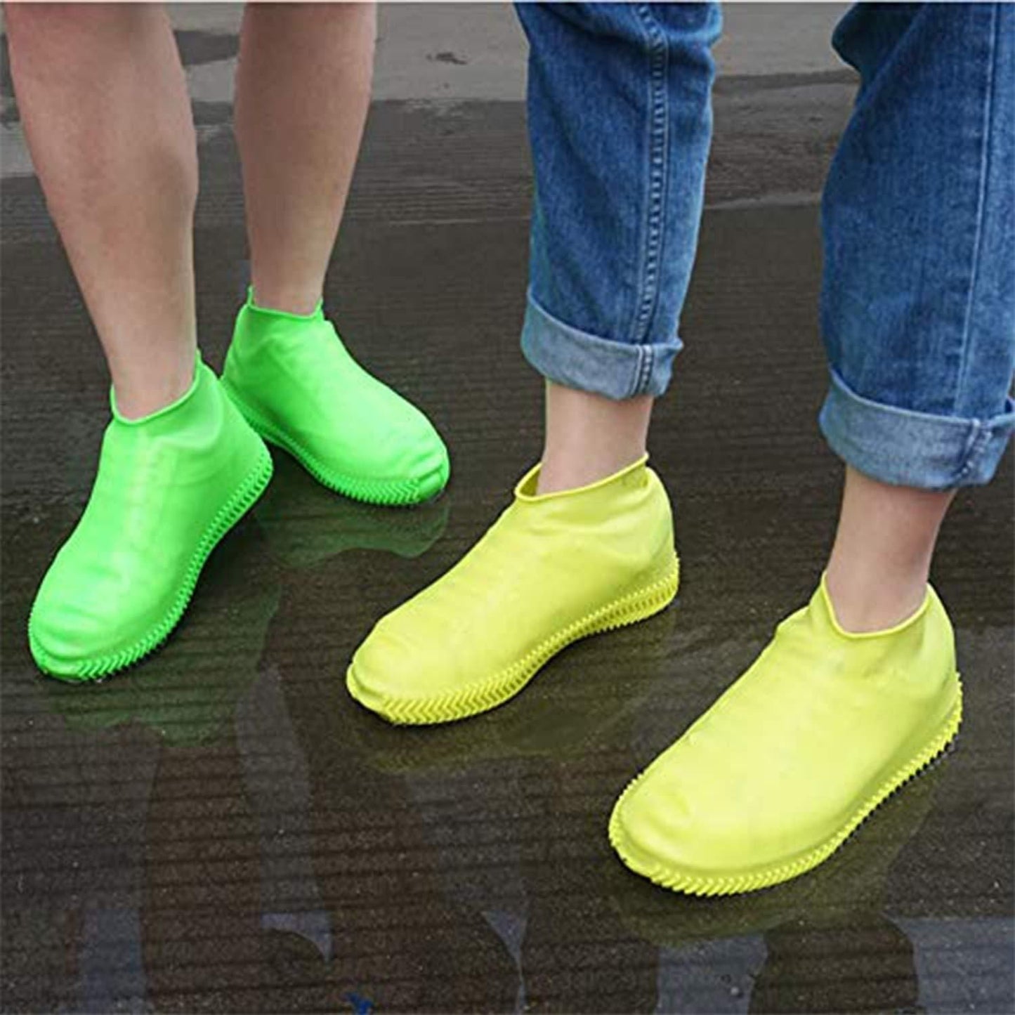 Anti-Slip Waterproof Shoe Covers (BLACK)