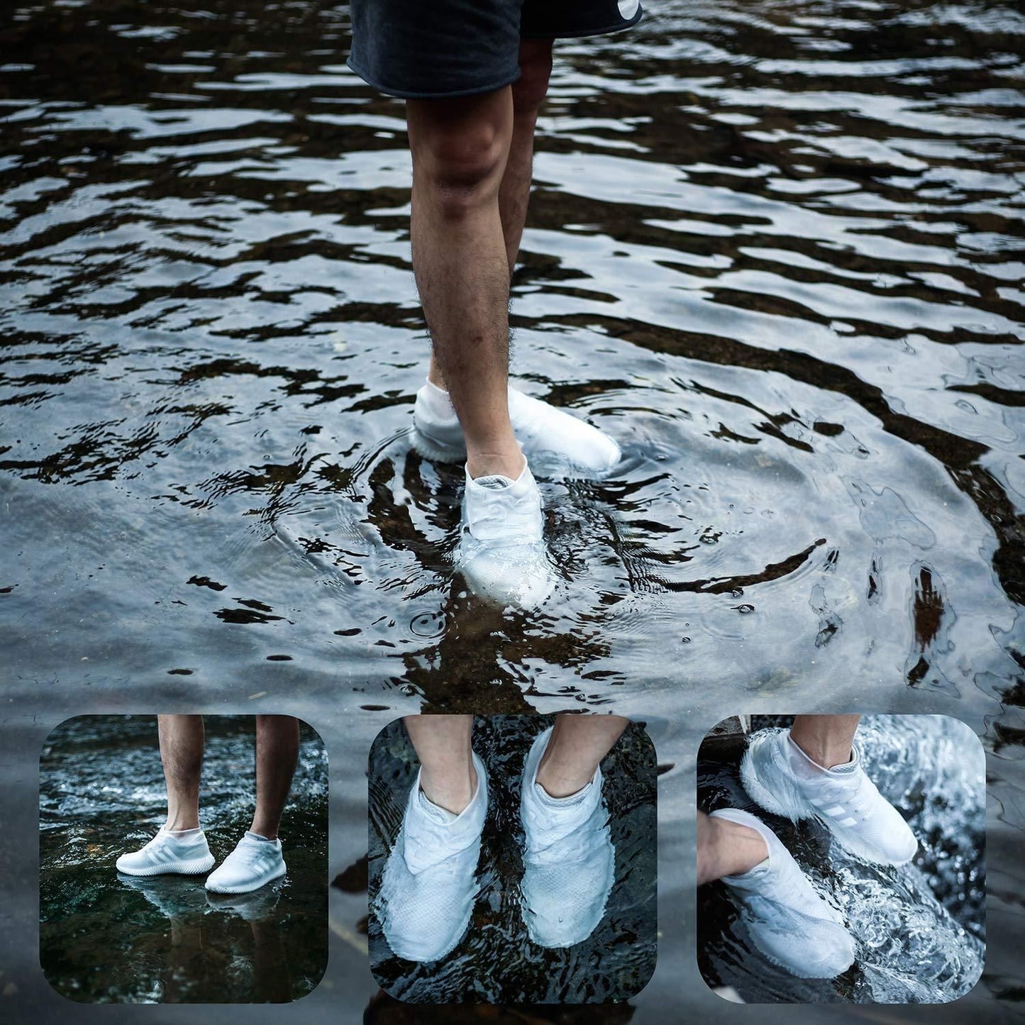 Anti-Slip Waterproof Shoe Covers (BLACK)