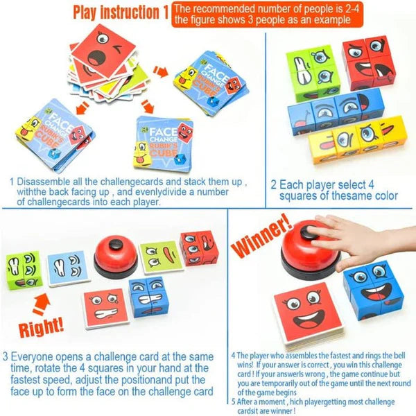 Emotional Intelligence Match Game: Cube & Bell Edition (PREMIUM QUALITY)