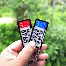 CUSTOMIZED 4D NUMBER PLATE KEYCHAIN