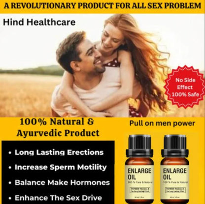 HERBAL ENLARGE OIL PURE AND NATURAL - BUY 1 GET 1 FREE